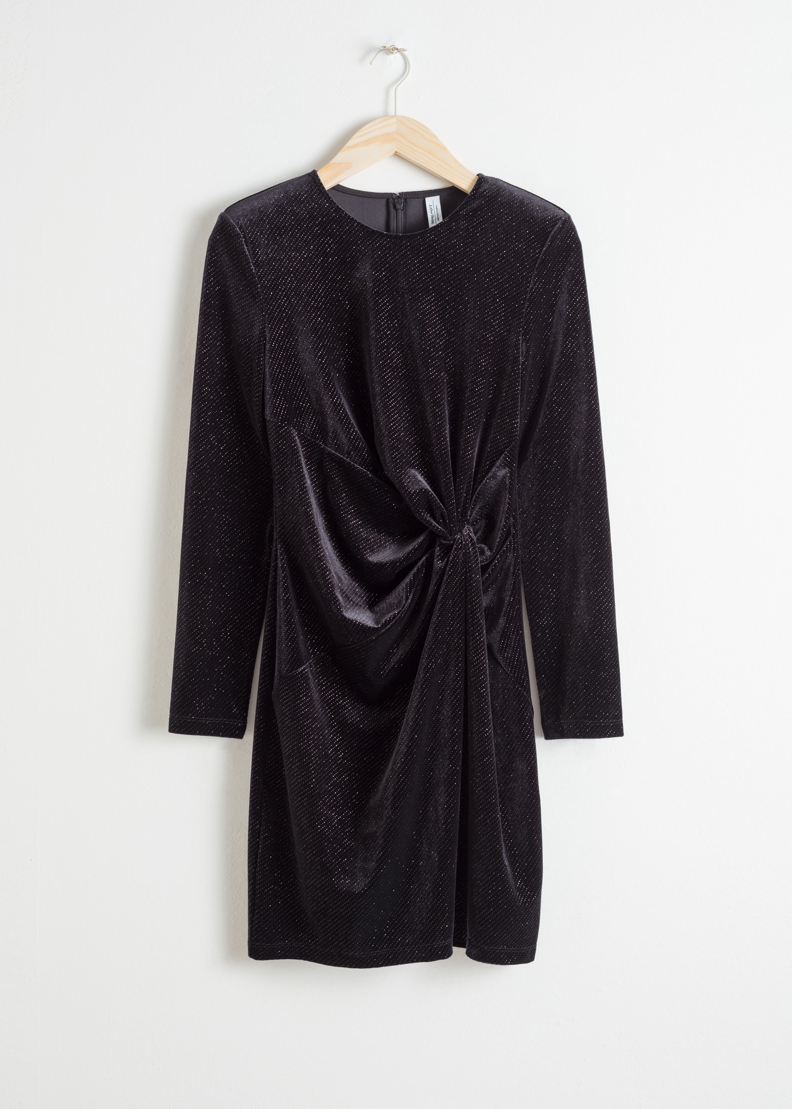 Glitter Velour Mini Dress