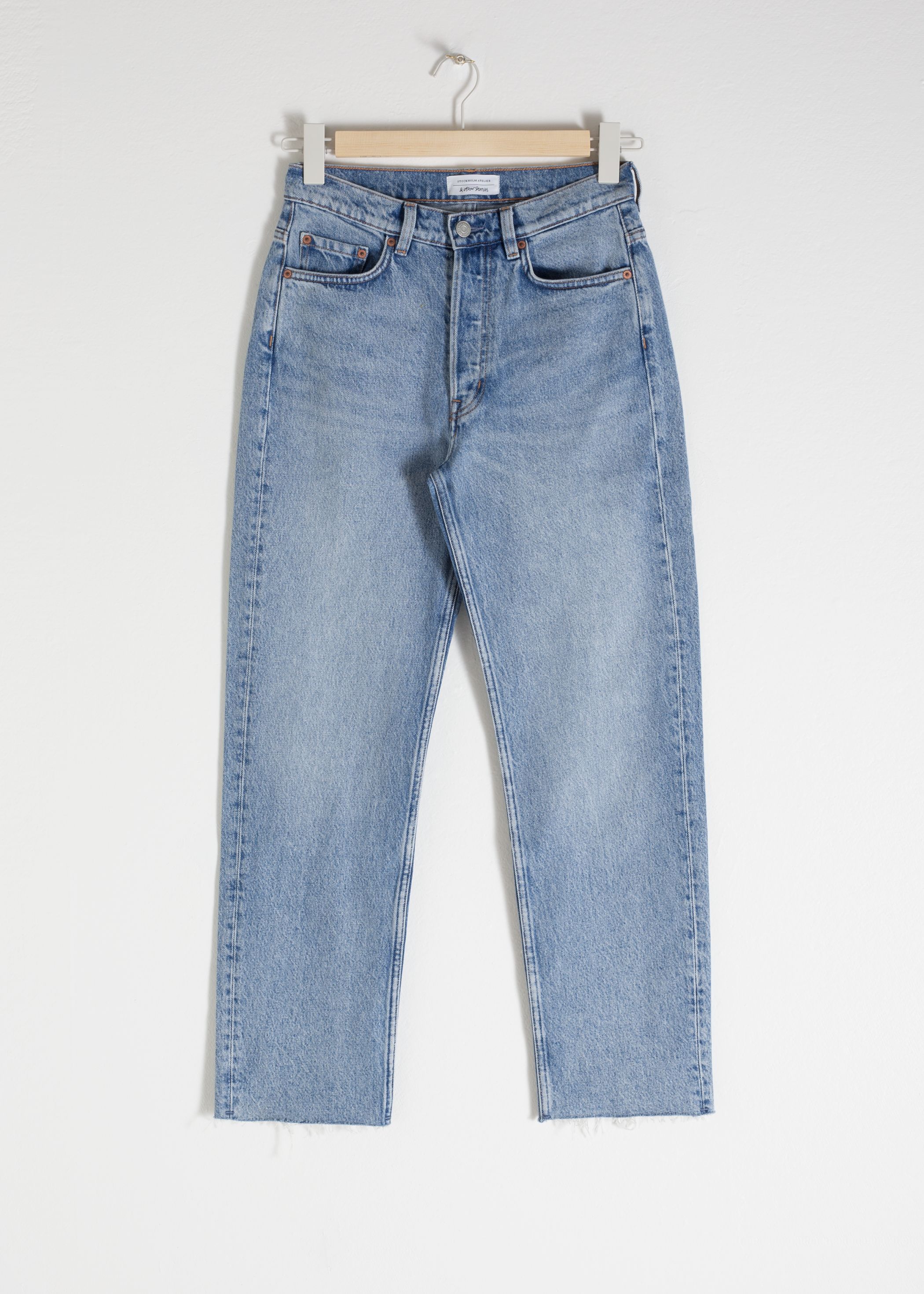Straight Mid Rise Jeans