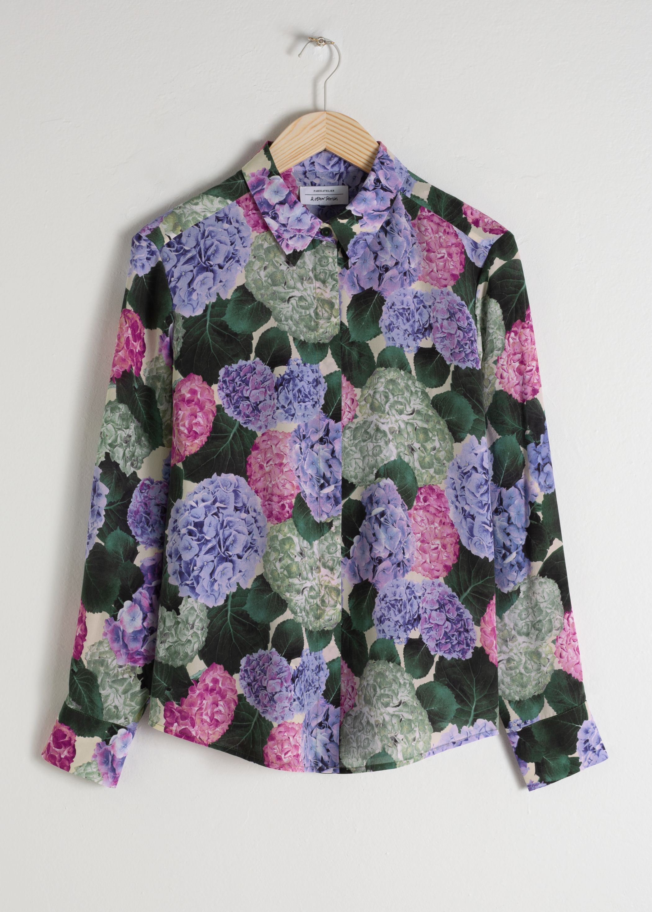 Floral Print Silk Shirt