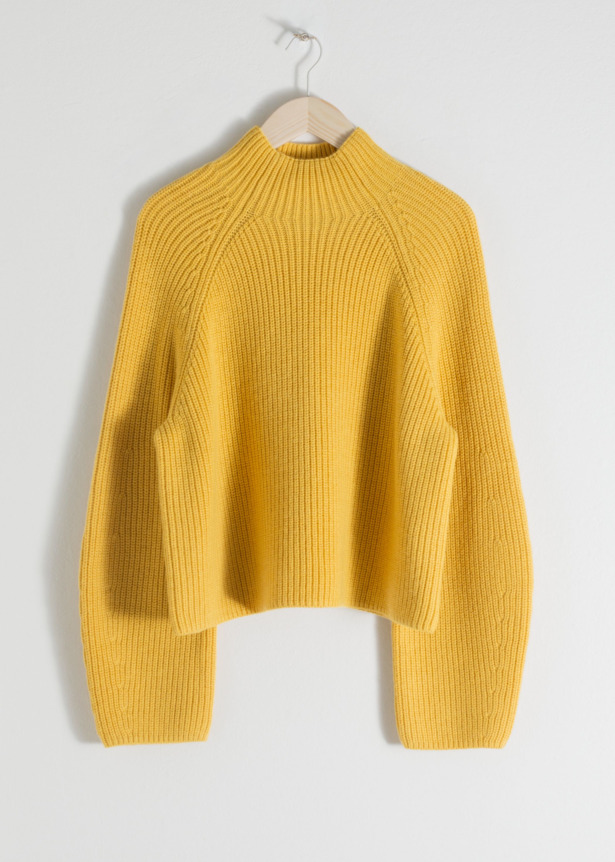 Wool Blend Mock Neck Sweater
