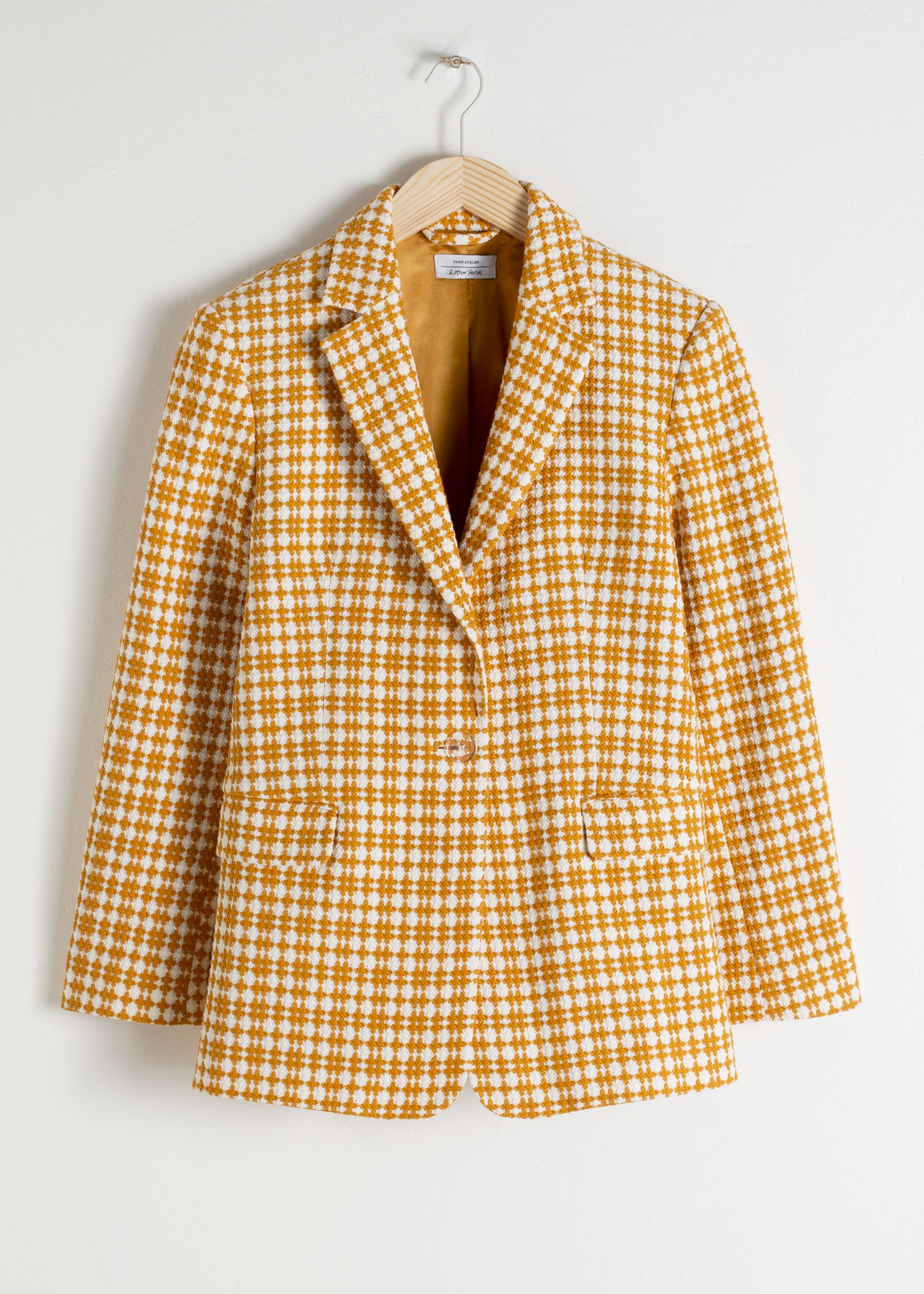 Cross Stitch Plaid Blazer