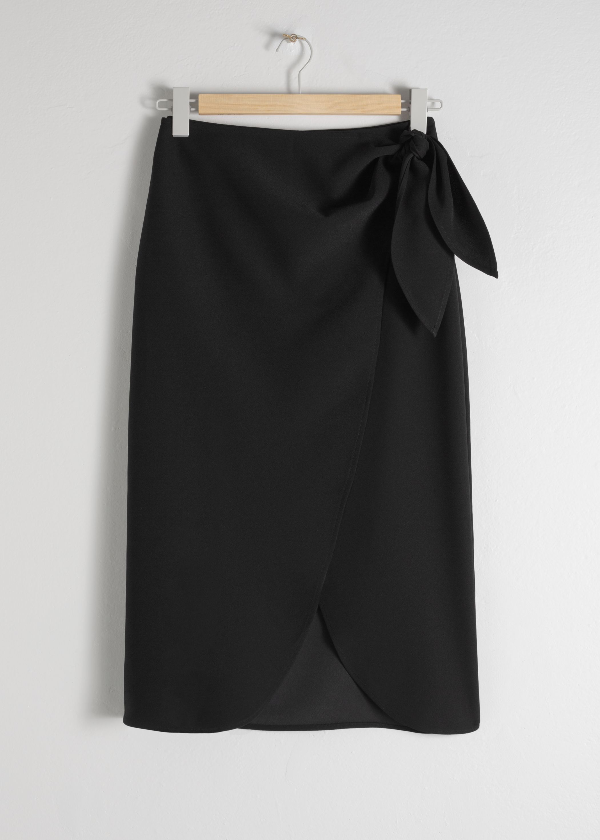 Sarong Wrap Midi Skirt