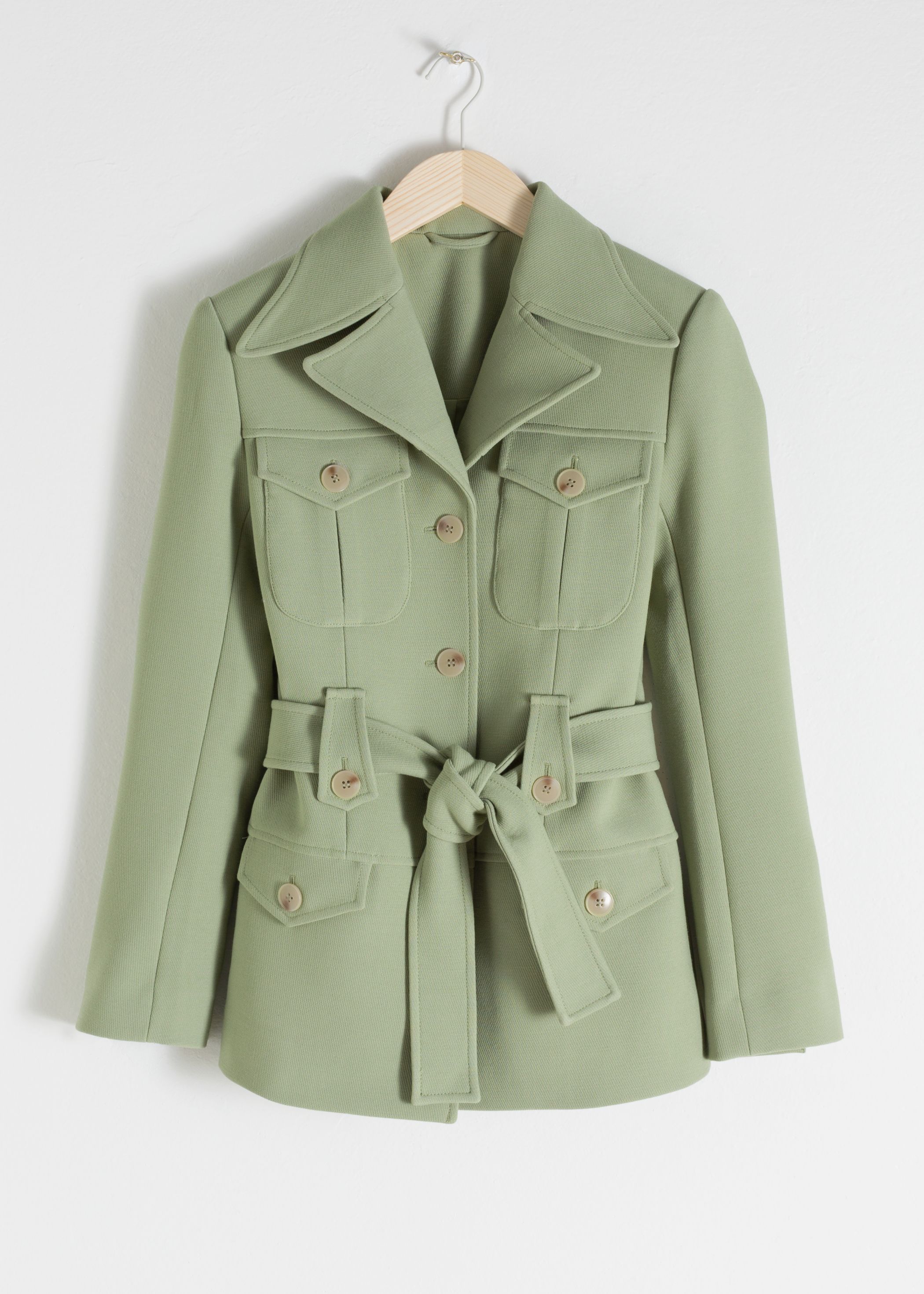 Structured Belted Workwear Jacket
