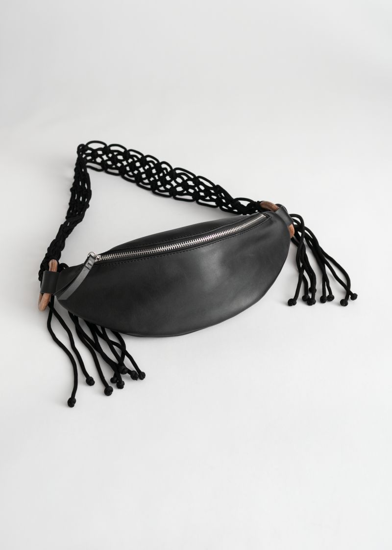 Macrame Leather Beltbag