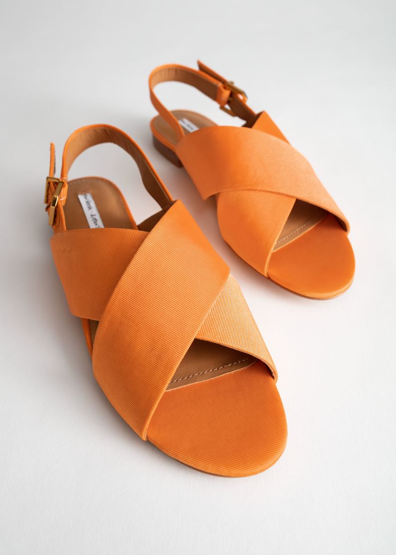 Criss Cross Slingback Sandals