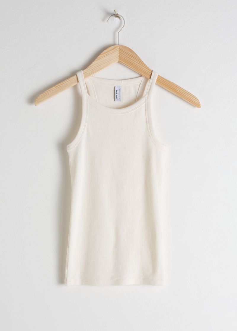 Racer Cut Cotton Tank Top