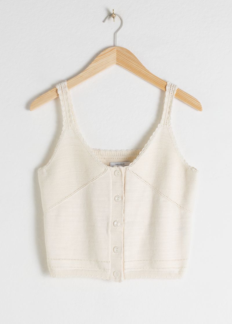 Cotton Crochet Tank Top