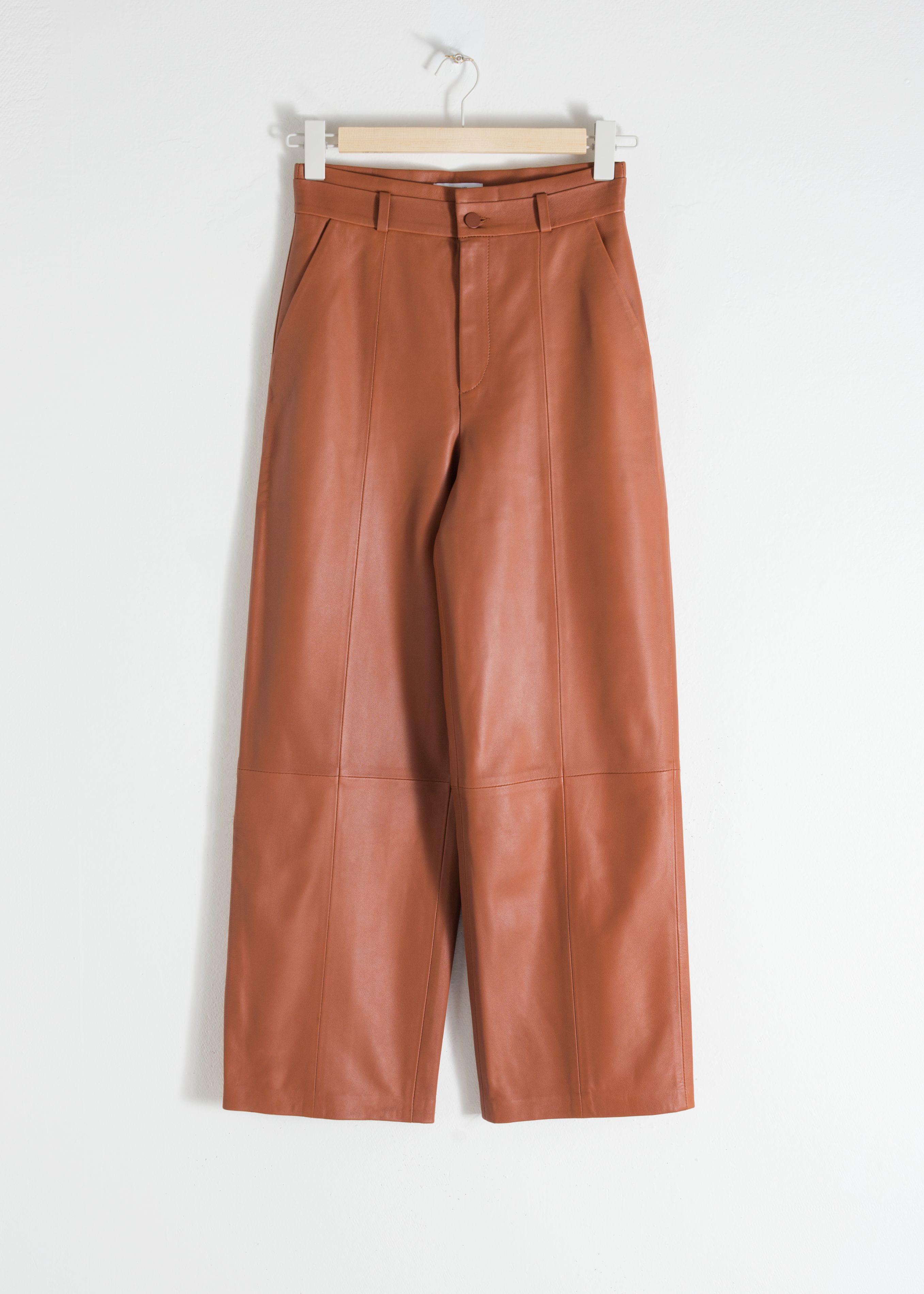 High Waisted Leather Pants