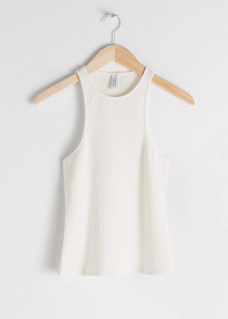 Cotton Blend Racer Back Tank