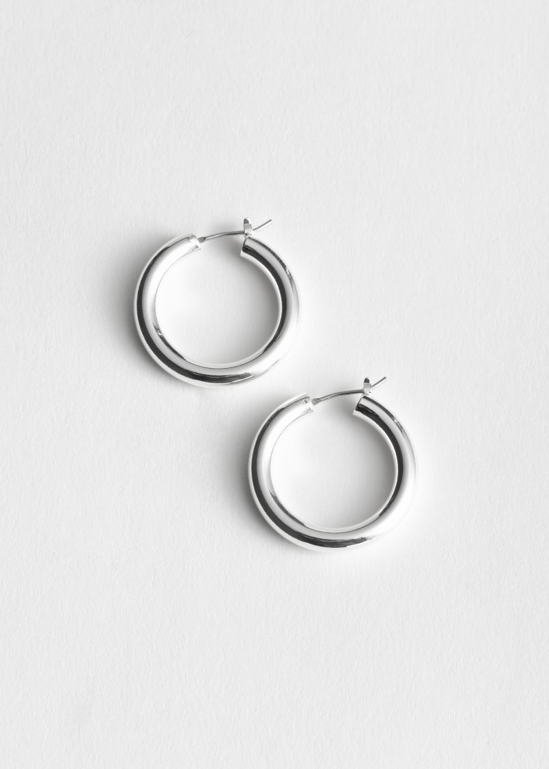 Thick Hoop Earrings