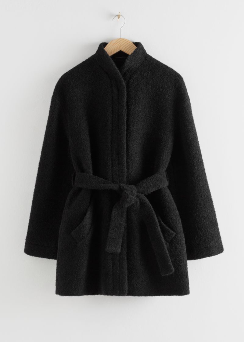 Wool Blend Belted Jacket