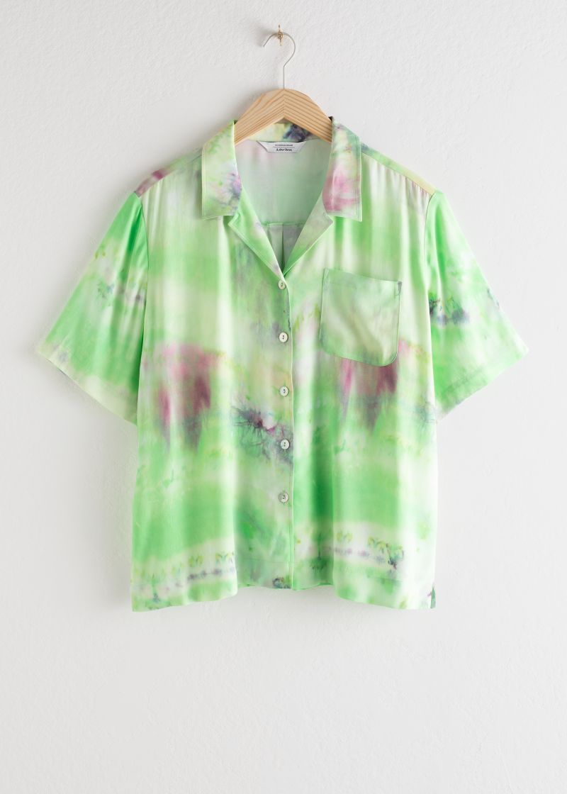 Tie Dye Button Up Shirt