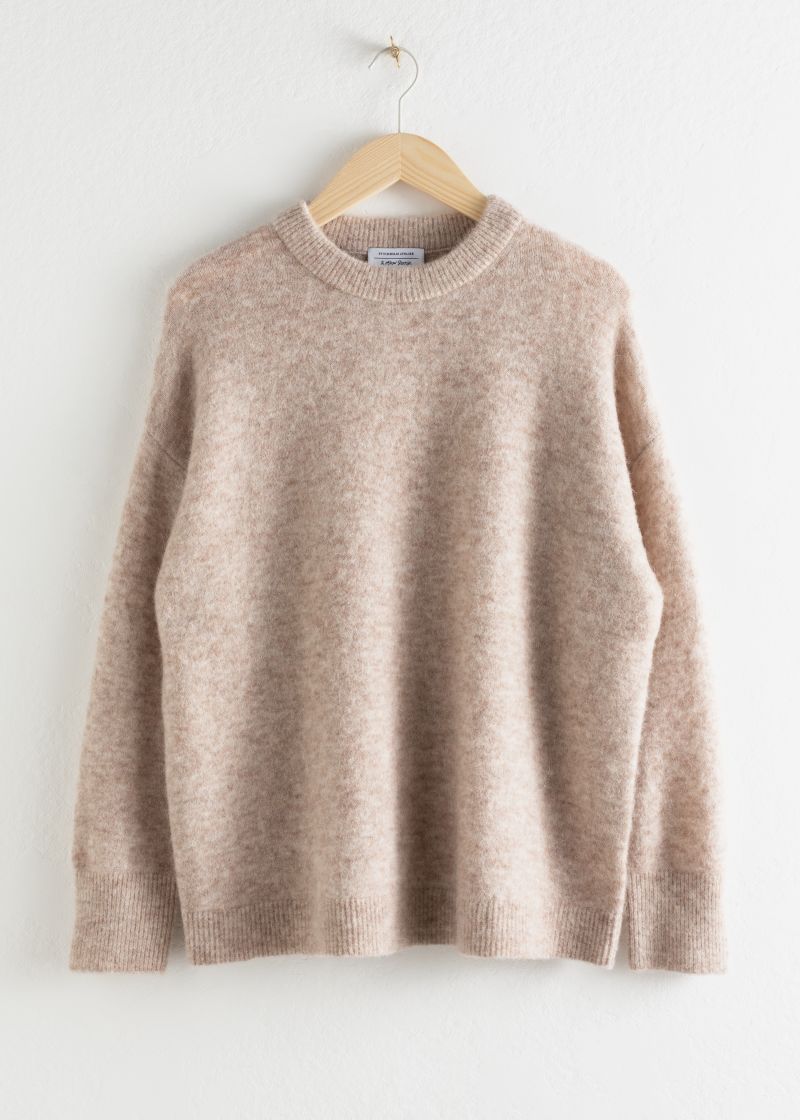 Oversized Alpaca Blend Relaxed Sweater