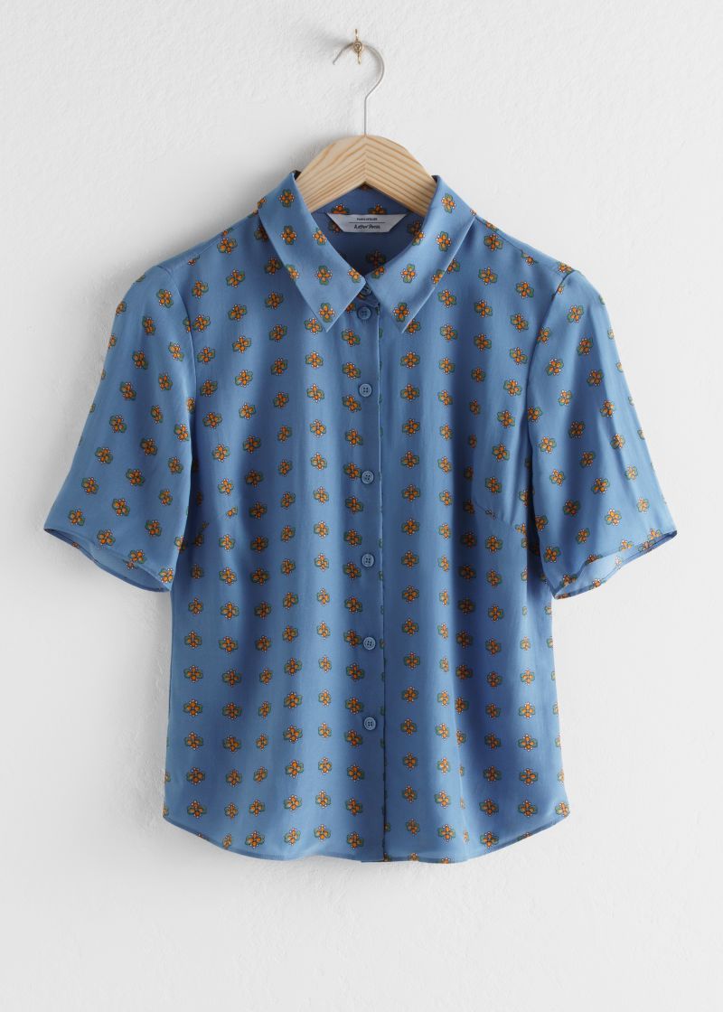 Floral Button Up Blouse
