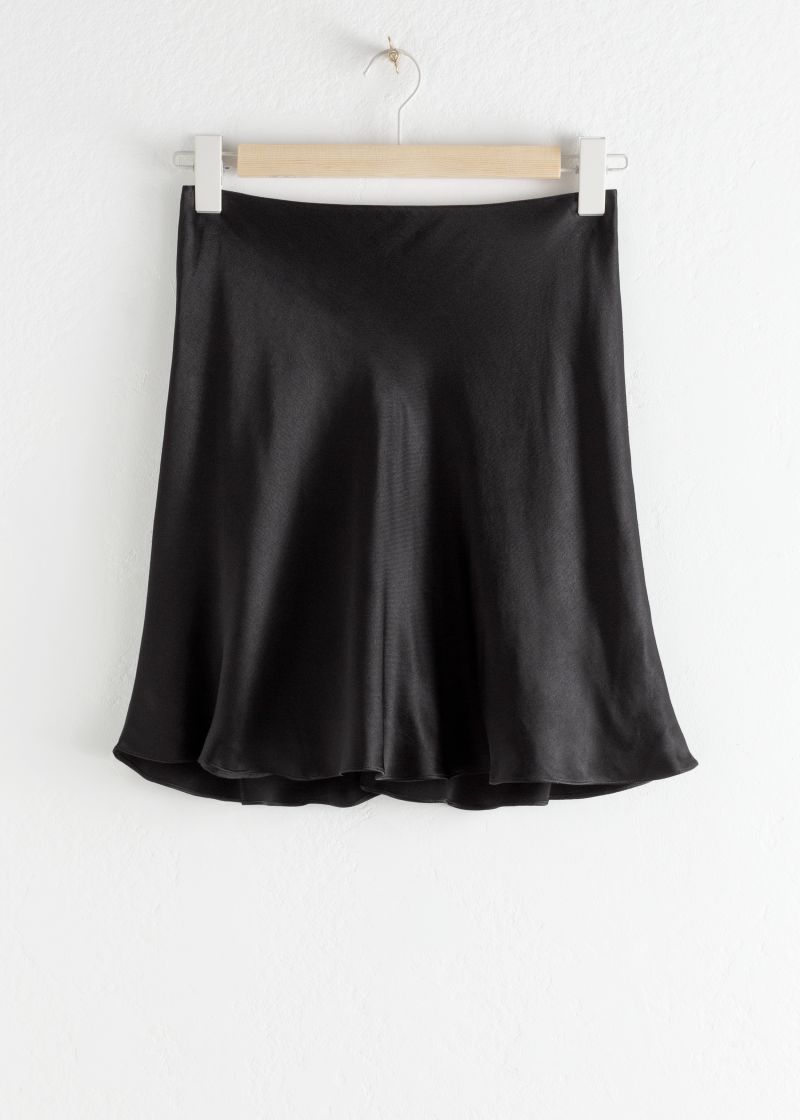 Satin Mini Skirt