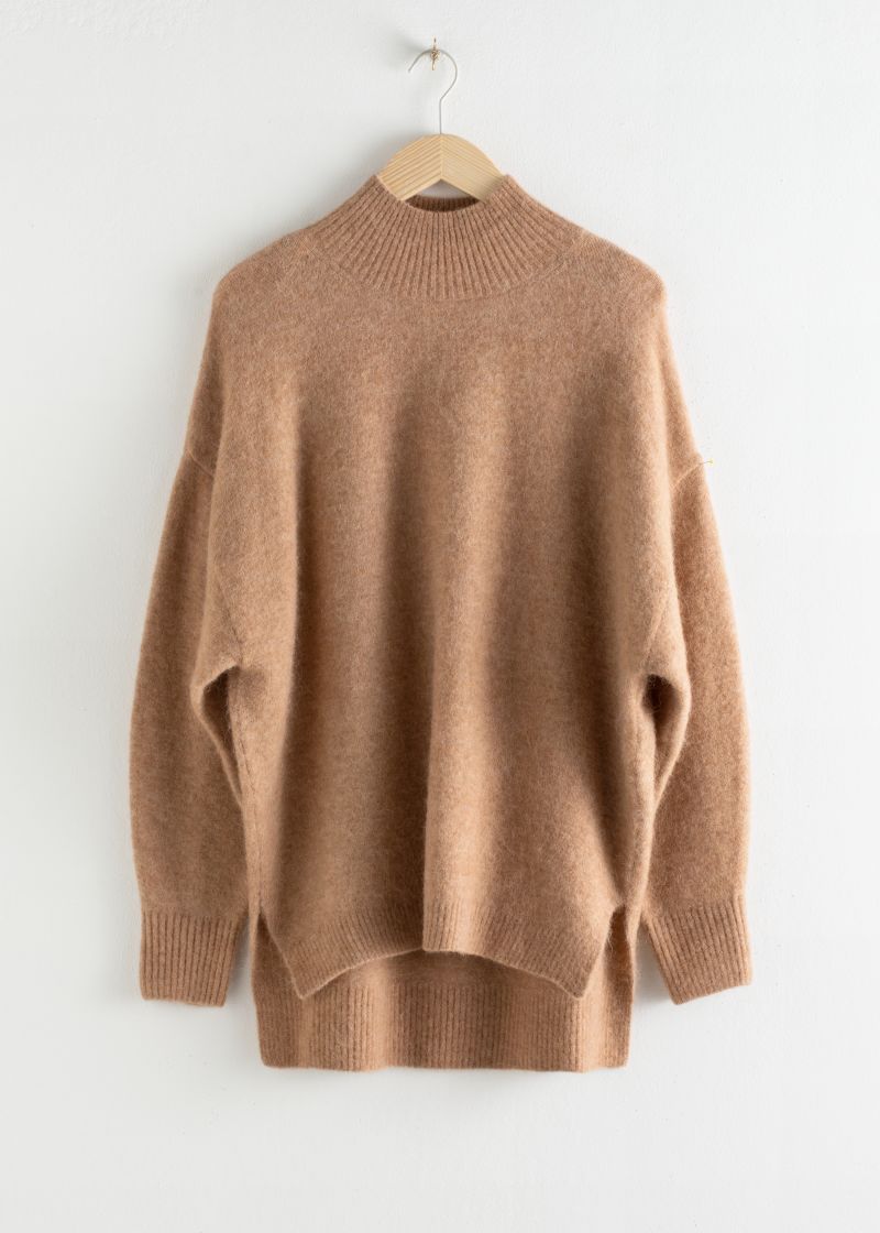 Oversized Mock Neck Sweater