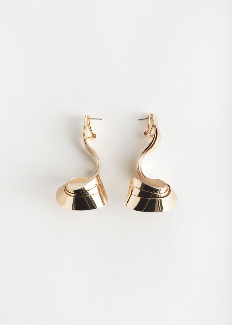 Twisted Wave Earrings