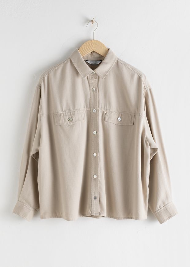 Twill Patch Pocket Lyocell Shirt