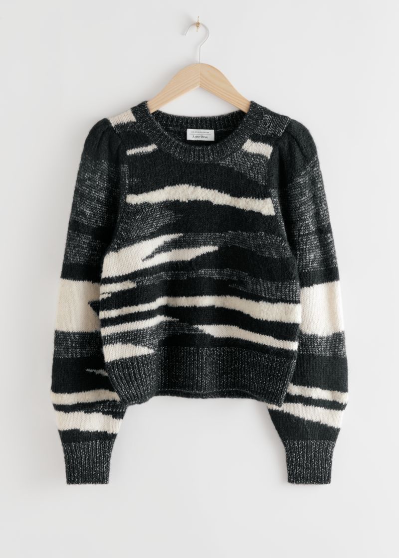 Zebra Colour Block Sweater