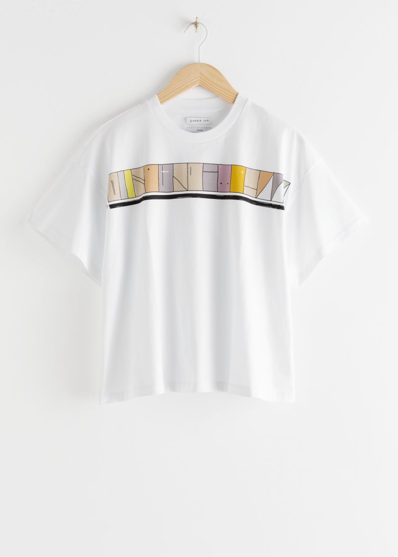 T-Shirt aus Biobaumwolle mit Print von Giorgia Lupi