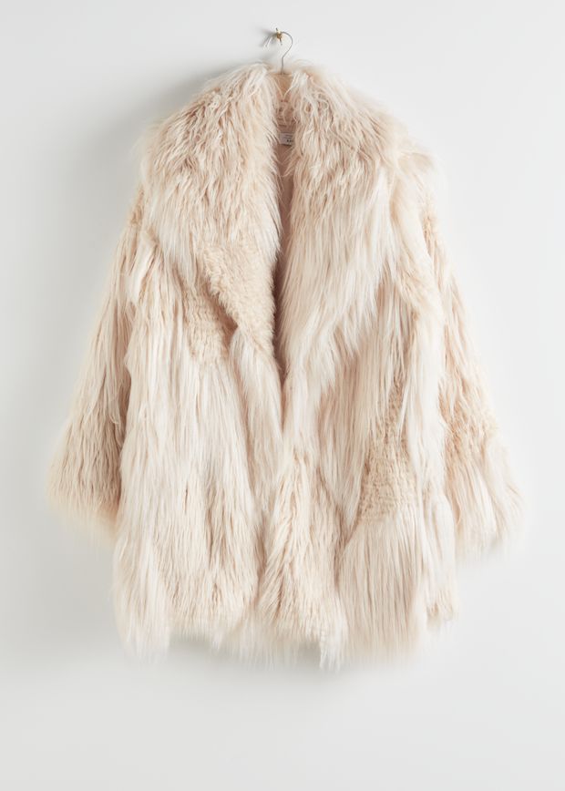 Oversized Shaggy Faux Fur Coat