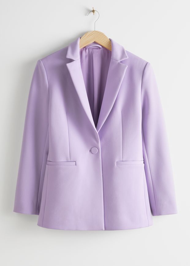 Structured Single Breasted Blazer
