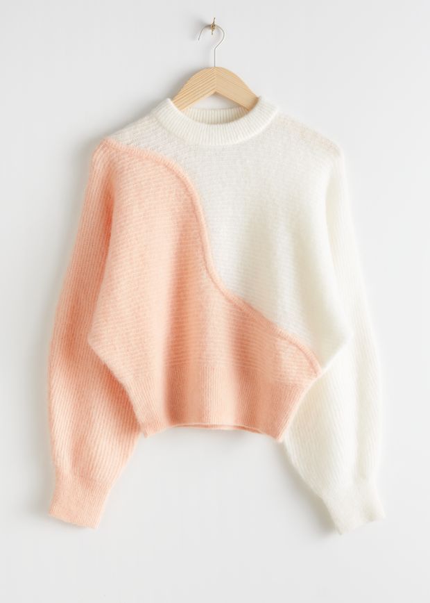 Colour Block Wave Sweater