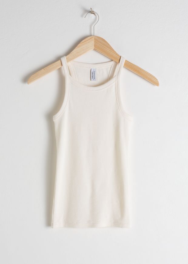 Racer Cut Cotton Tank Top