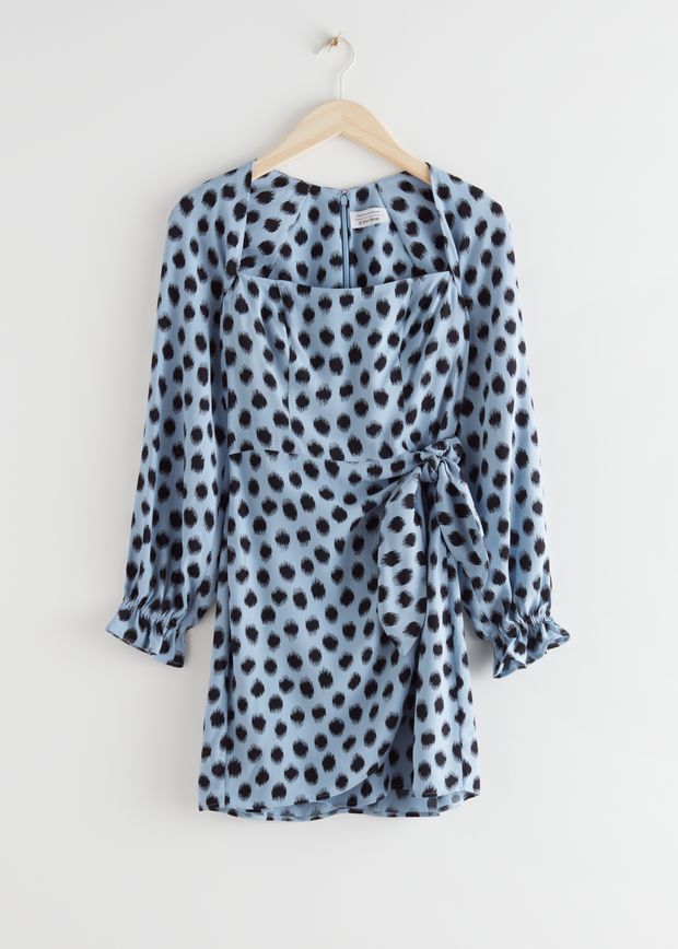 Flowy Leopard Print Mini Dress