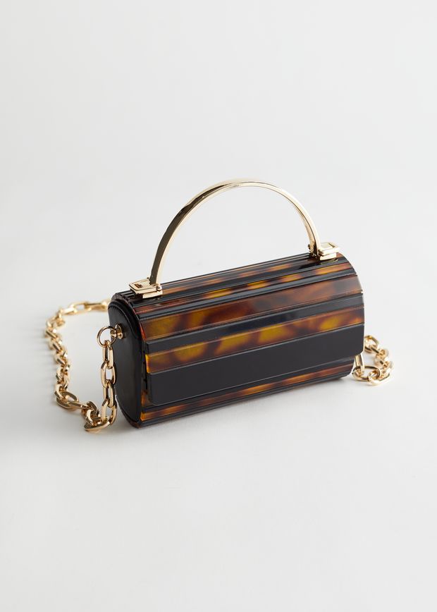 Tortoise Gold Chain Bag