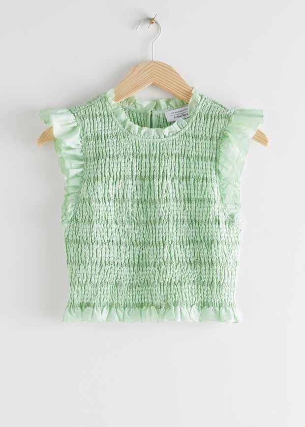 Smocked Crop Top