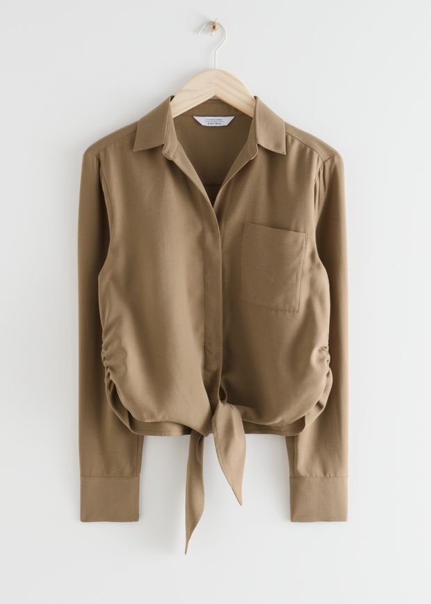 Relaxed Front Tie Top