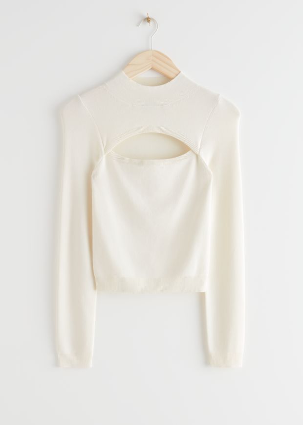 Fitted Cut Out Crop Top