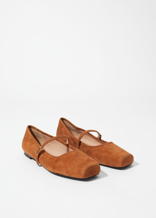 Square-Toe Ballet Flats