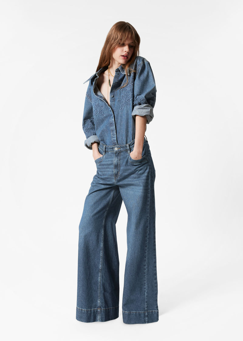 wide long jeans