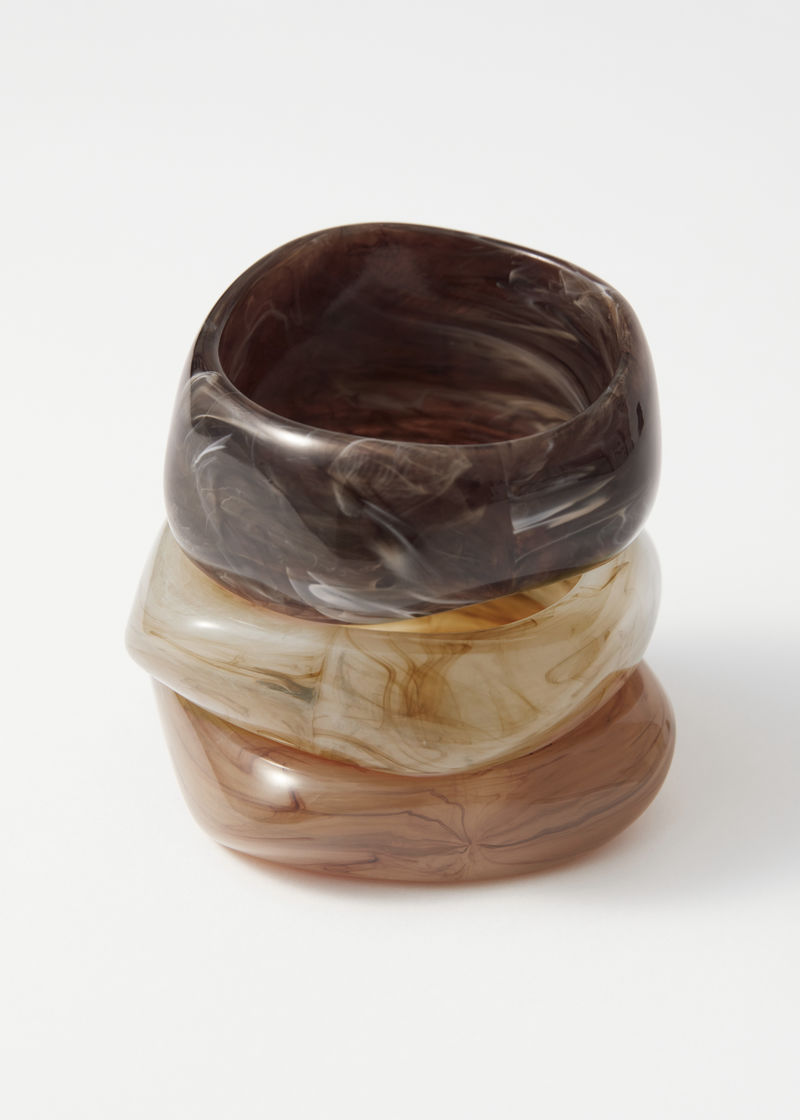 Marbled Bangle Set 