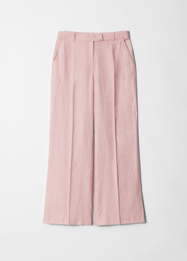 Tailored linen trousers