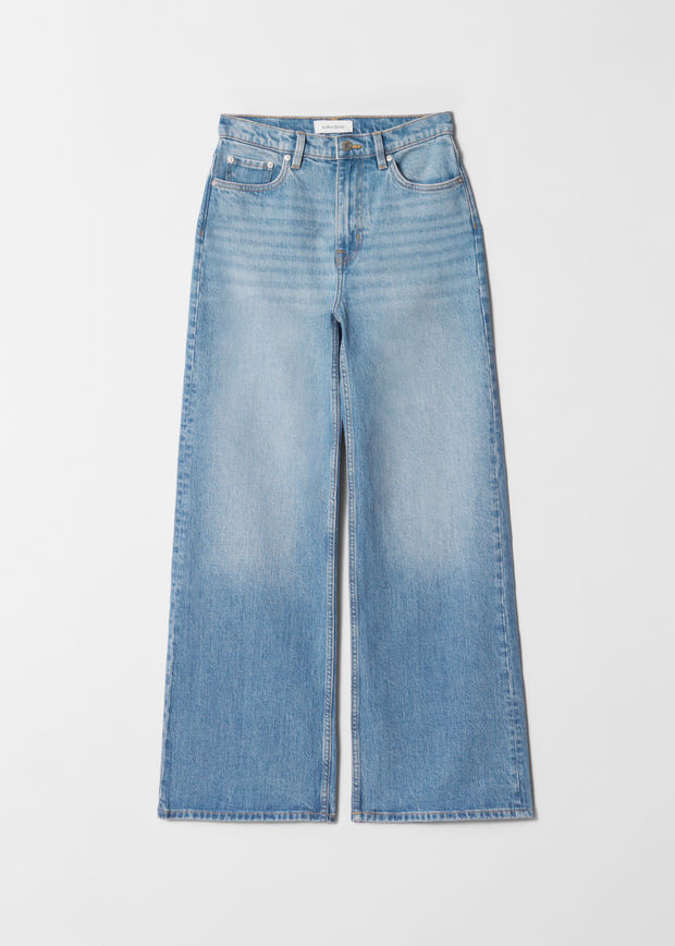 light blue wide leg jeans