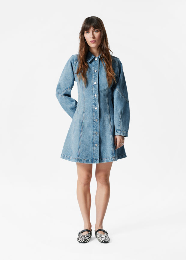 Denim Shirt Mini Dress