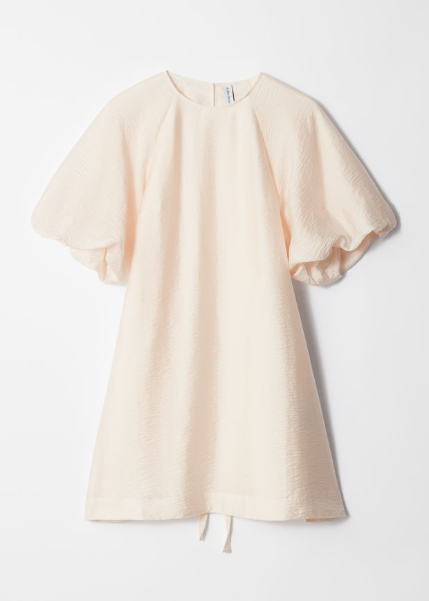 Puff-Sleeve Mini Dress