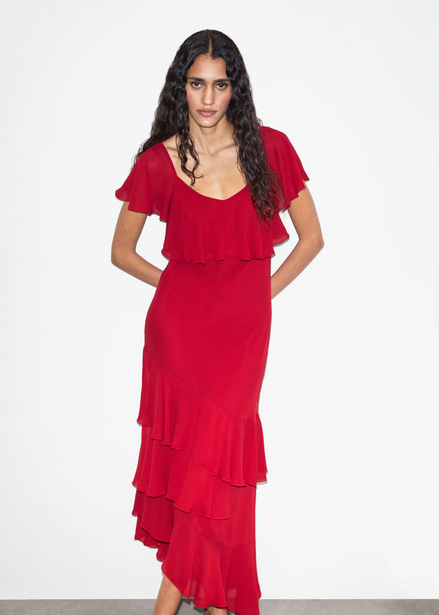 Ruffle Maxi Dress
