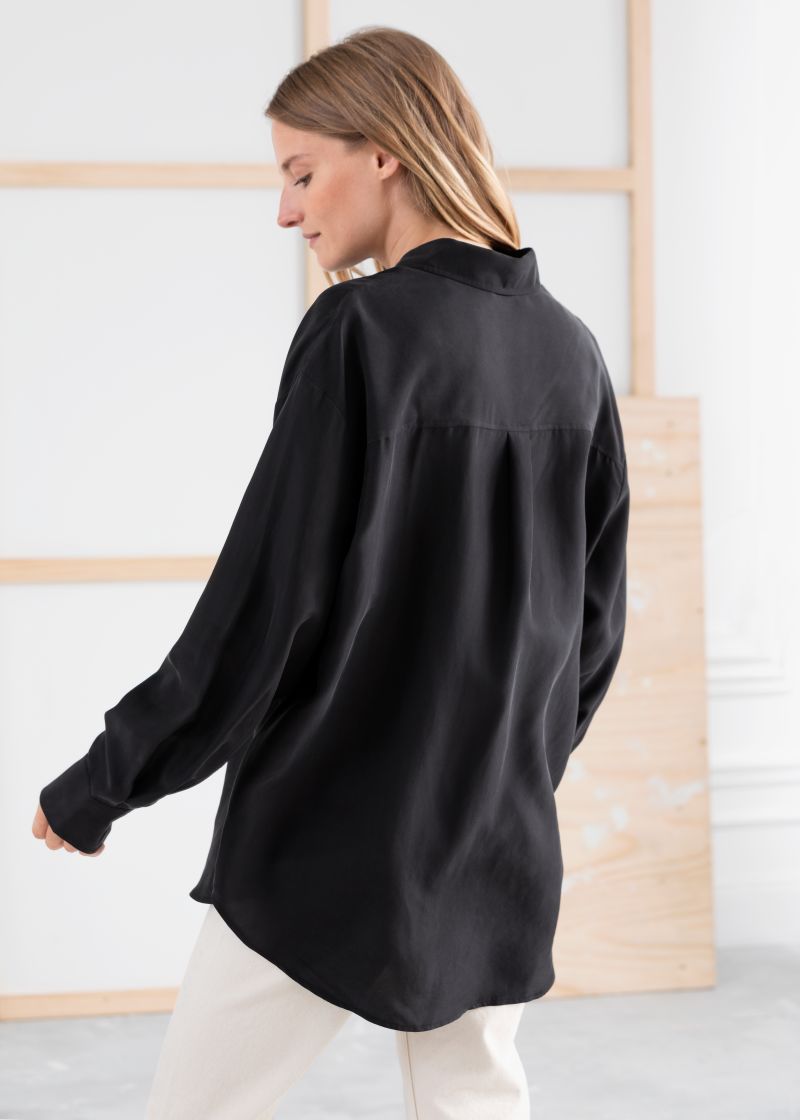 Oversized Silk Shirt