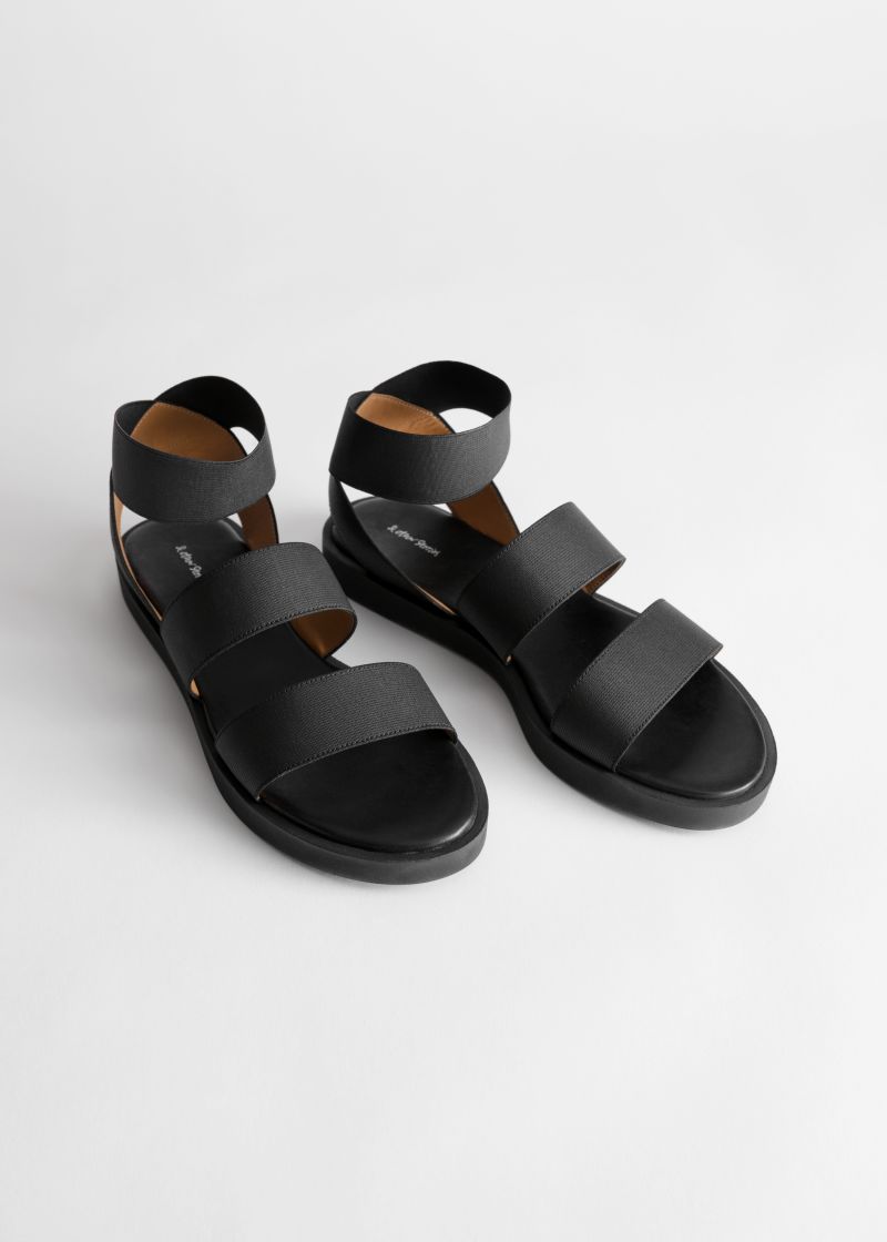 Elastic Strap Sandal