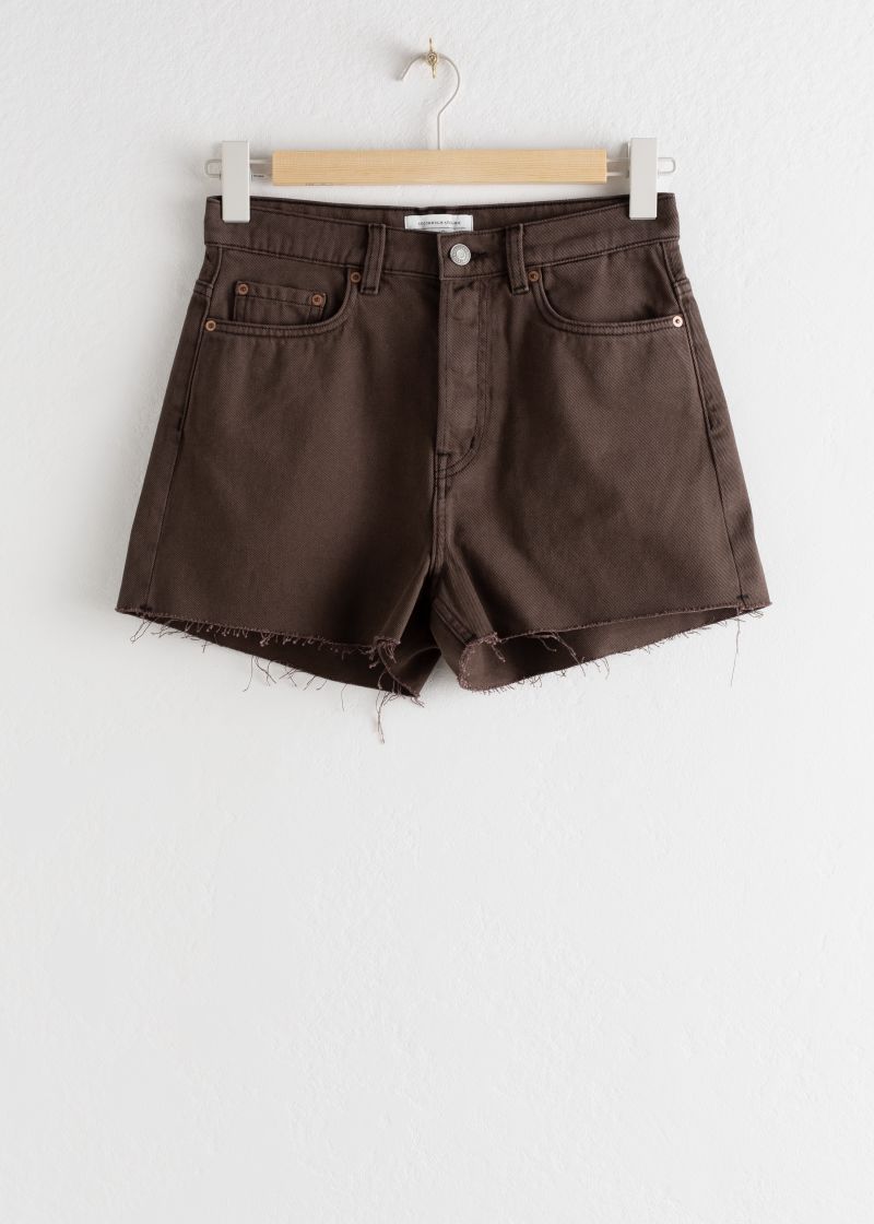 Raw Edge Denim Shorts