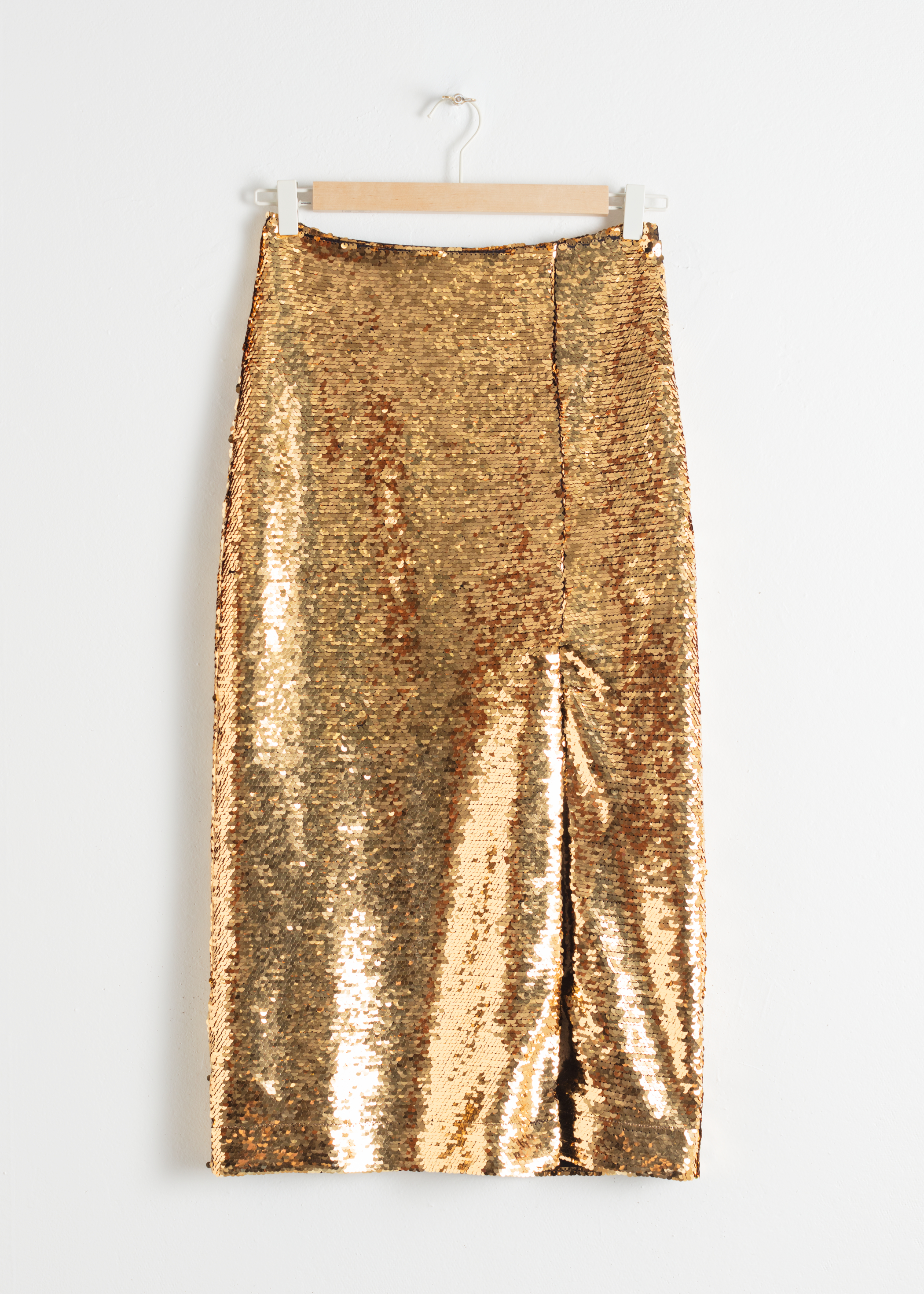 Sequin Midi Pencil Skirt