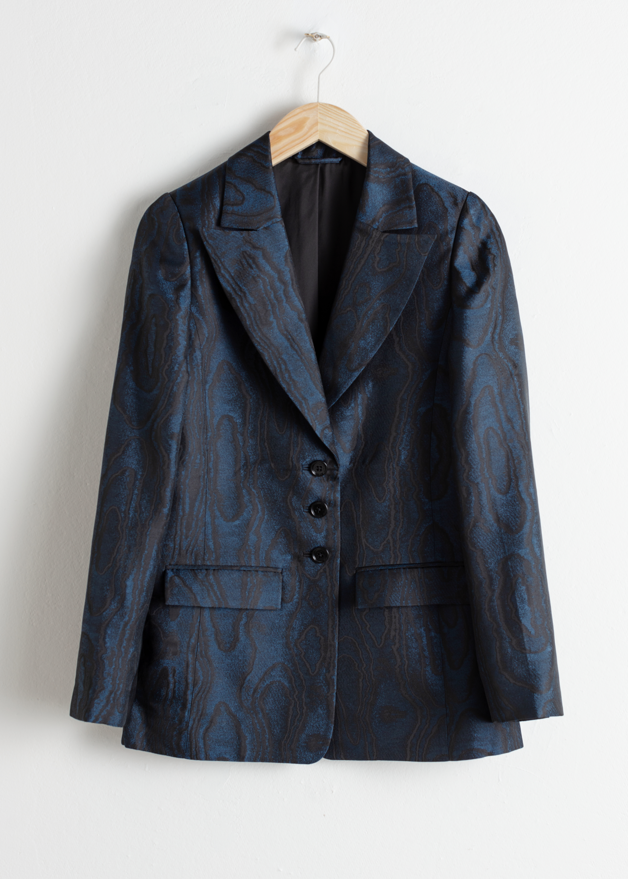 Wood Jacquard Blazer