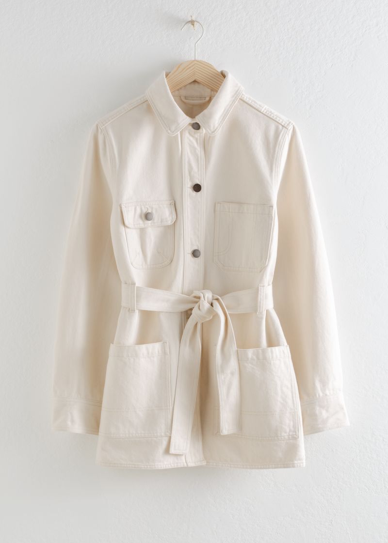 Belted Workwear Denim Jacket