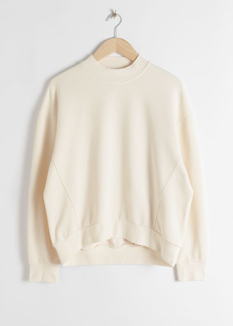 Organic Cotton Mock Neck Sweater