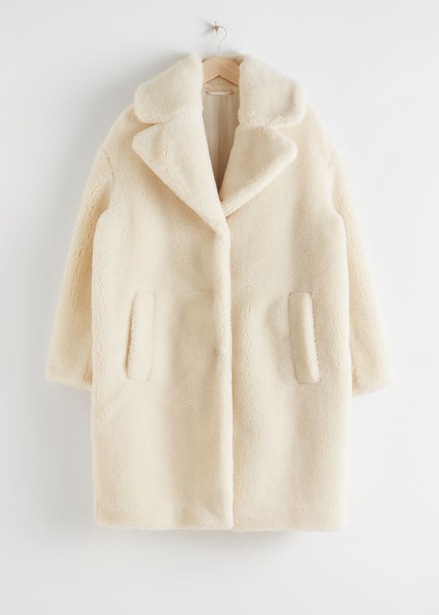 Oversized Faux Shearling Coat