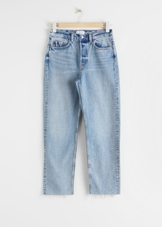 Straight Mid Rise Jeans